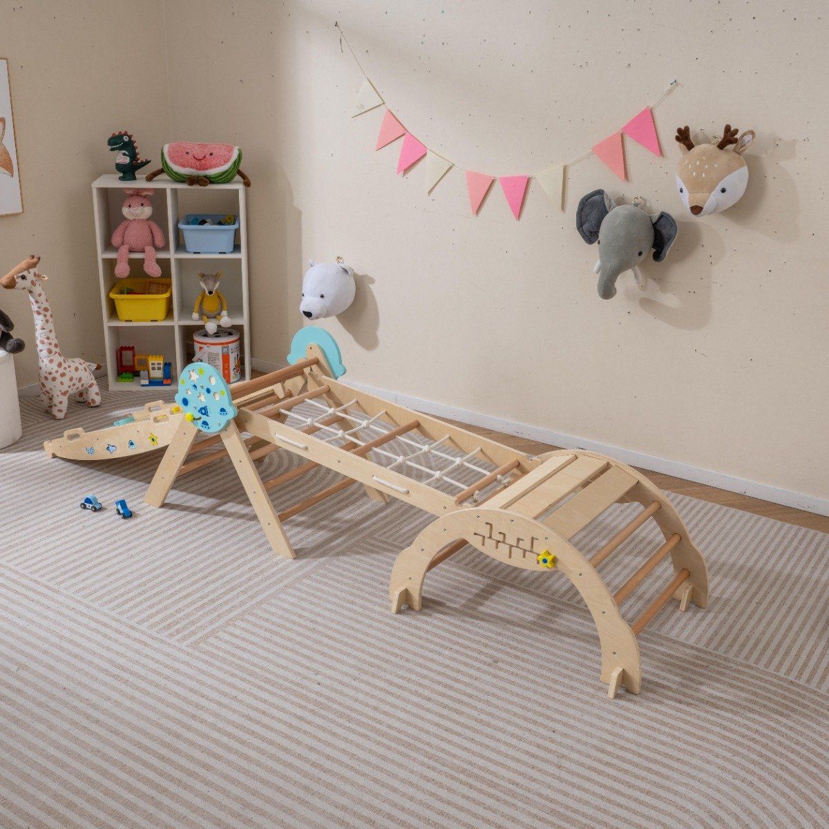 Coast Montessori Klimset - 9-in-1 speeltoestel - opvouwbaar - Natuurlijk