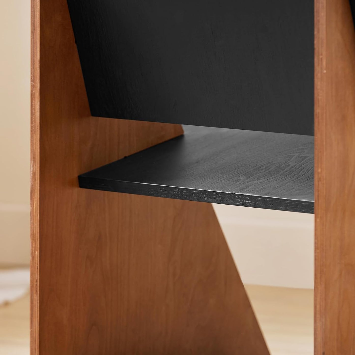 SoBuy Eetkamerstoel met Rugleuning - Zwart - 53 x 56 x 78 cm