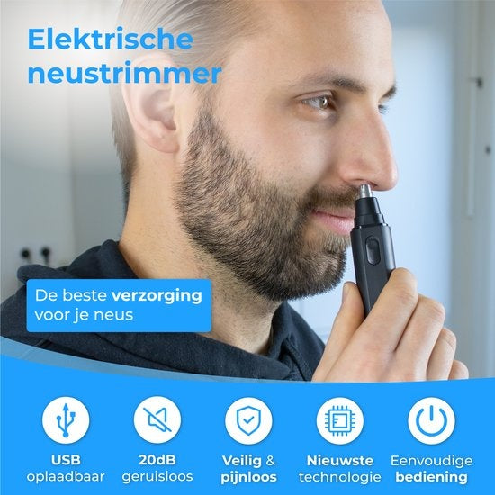 Nuvance - Neustrimmer - Neustrimmer Mannen en Vrouwen - Oortrimmer - Neushaartrimmer - Usb Oplaadbaar - Afspoelbaar