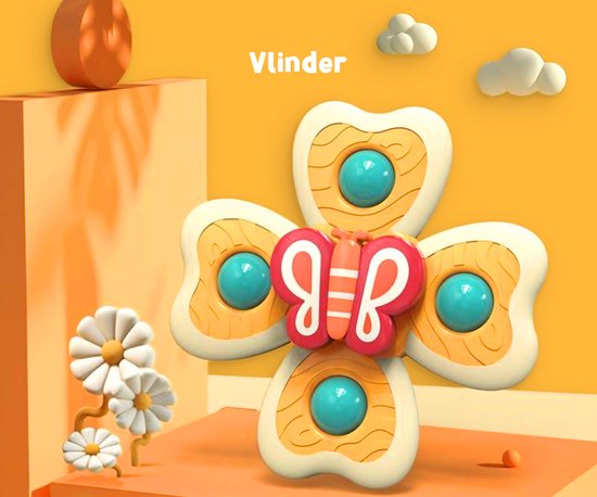 Frummel Fidget Spinners XL met Zuignap - Badspeelgoed - Sensorisch speelgoed - Fidget Toys - Badspinner - Fidget Spinner voor op Autoraam - 3 stuks