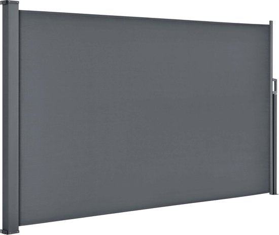 Windscherm uittrekbaar Dubai - 300 x 160 cm - Donkergrijs