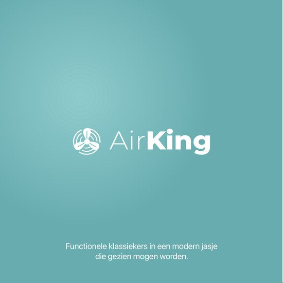 AirKing Statiefventilator - Extra Stille, Energiezuinige Ventilator met 5 Snelheidsstanden - Afstandsbediening, Timerfunctie & Roterende Luchtstroom - Zwart - Koelventilator voor Kamer