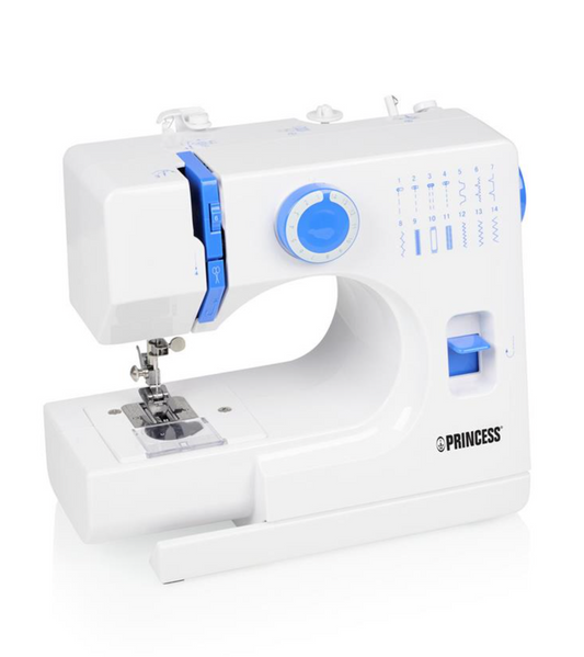 Princess 326010 Naaimachine - 14 Steken - Vrije Arm - Automatische Inrijgfunctie - Wit