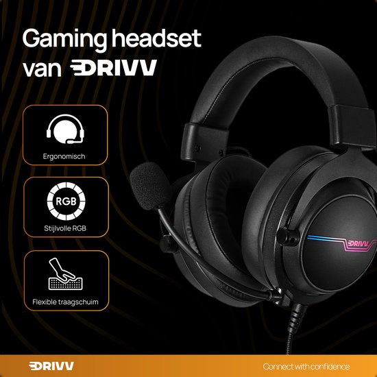 Drivv. PRO Gaming Headset met Microfoon - Game Headset - Geschikt voor PS4, PS5, Xbox One, Xbox Series en PC