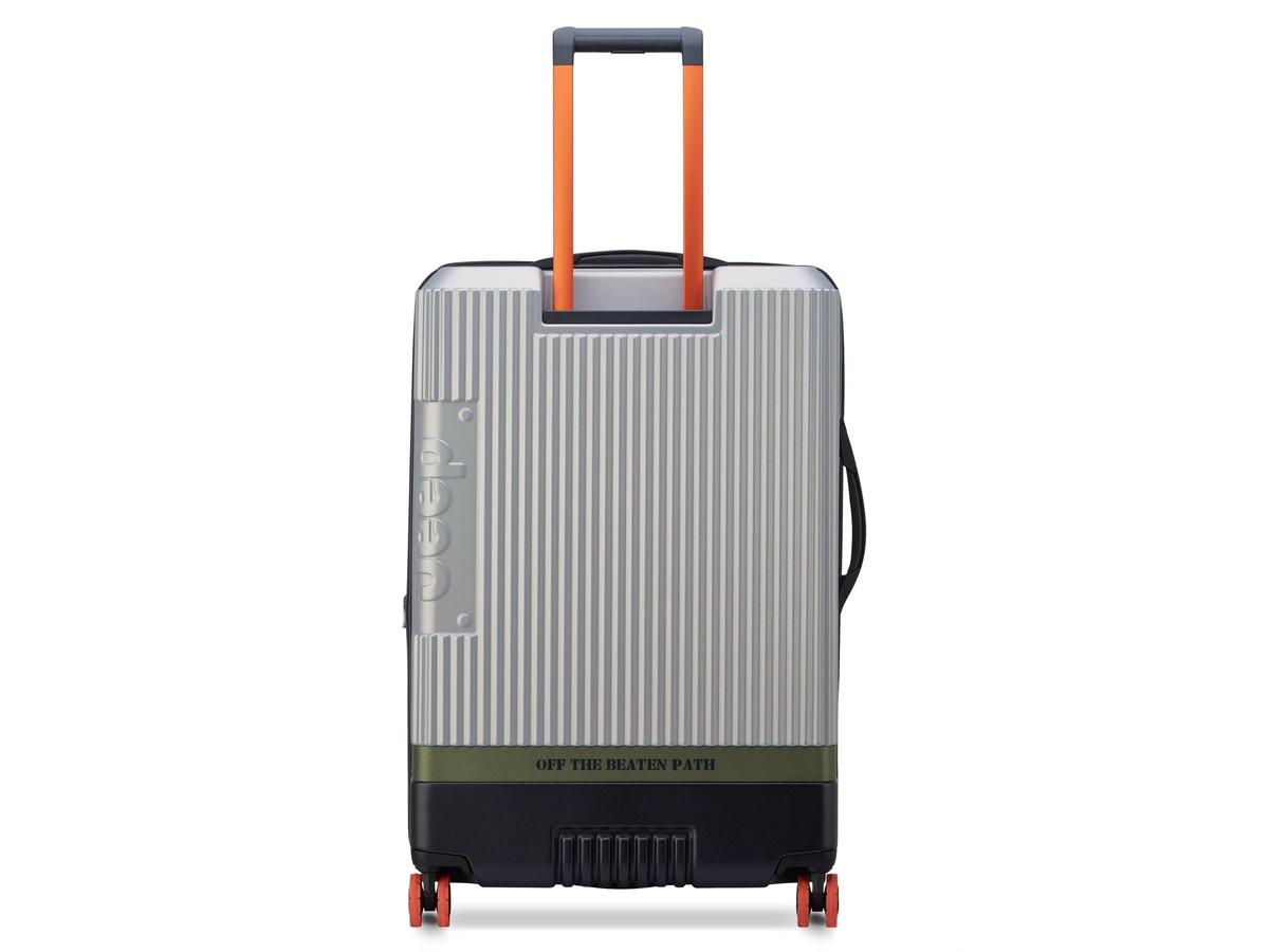 Jeep Trolley Koffer - Uitbreidbaar - maat L - Silver 76 cm