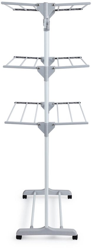 Umuzi Cleaning Droogrek 3 laags - 13,68m hangruimte - Wasrek - Droogtoren - Inklapbaar - Wieltjes