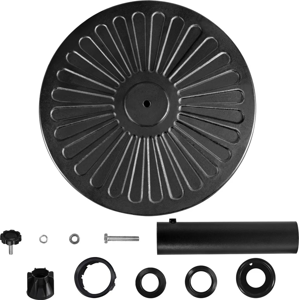 Yaheetech Parasolvoet - Rond - 46x46x34 cm - 10 kg - Zwart