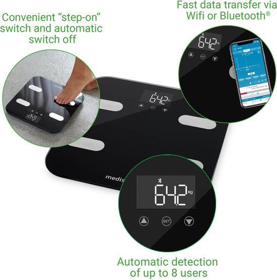 medisana BS 602 - Connect lichaamsanalyse weegschaal (WiFi)