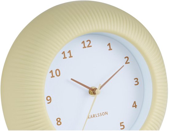 Karlsson Wandklok Tender Rib - Zachtgeel - Ø25cm - Wandklok Scandinavisch