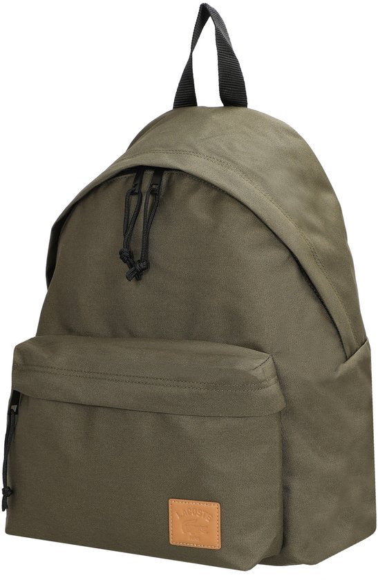 LACOSTE vrije tijd rugzak rugzak met laptopvak Rugzak met patch Ivy Green kaki