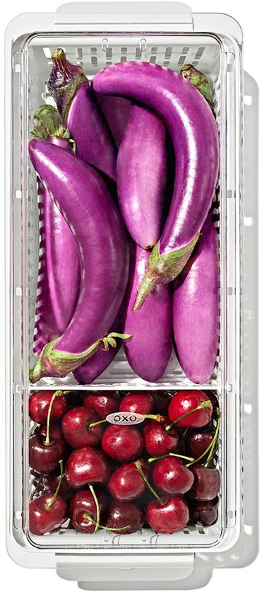 OXO Good Grips Vershoudbox Lang 37,6x15 cm – Transparant/Wit – Kunststof