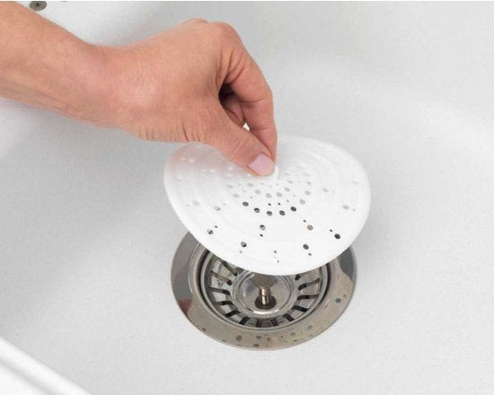 Wenko Gootsteenzeef Sava 12 Cm Siliconen Wit