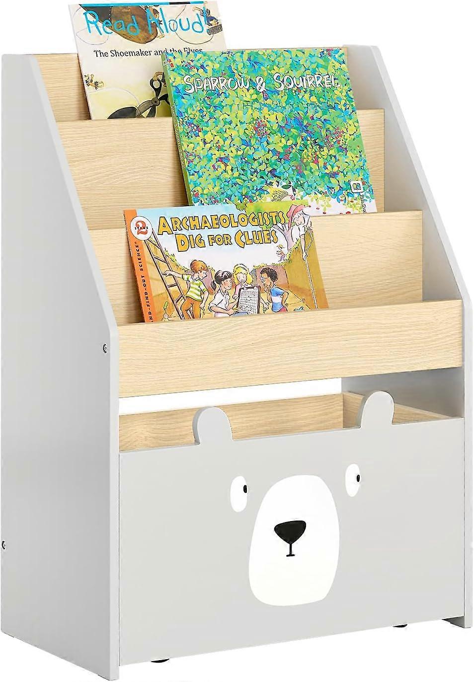Sobuy kinderboeken kast - Wit - 51x28x70cm