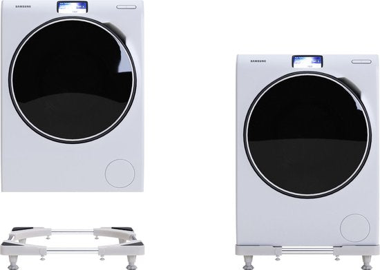 Noswo Wasmachine Verhoger - Tot 300 KG - Verstelbare Multitool - Anti Vibratie Dempers - Ook geschikt voor Vaatwasser, Koelkast, Vriezer en Droger - 45/63 x 11/13 cm