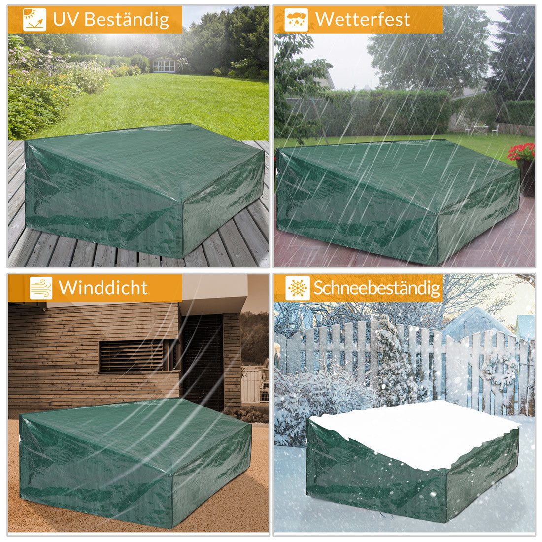 Kingsleeve Beschermhoes - Tuinset Weerbestendig 197 x 68 cm - Groen