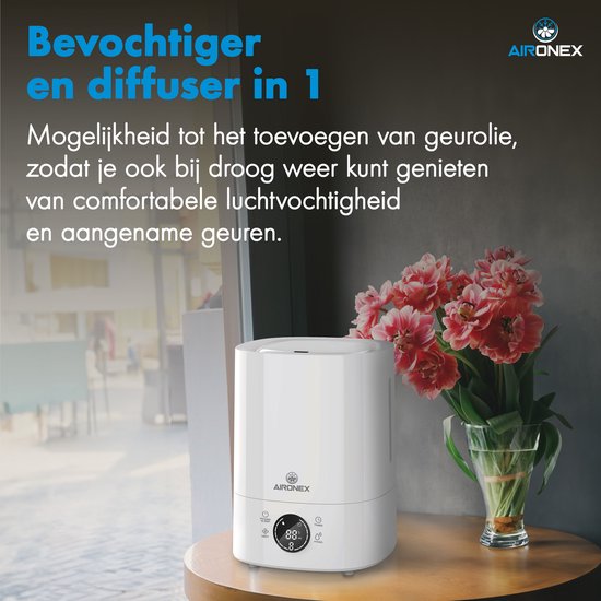 AironexLuchtbevochtiger Aironex 6 Liter - Luchtbevochtigers - Humidifier
