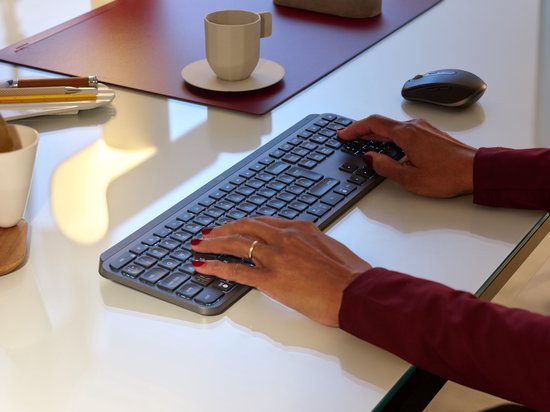 Logitech MX Keys for Business - Toetsenbord - Draadloos - QWERTY ISO - Grijs