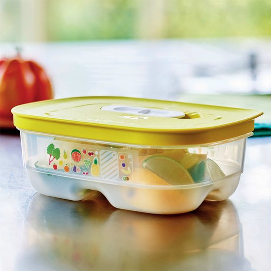 Tupperware Fridge Smart 0,8l - Vershoudbakjes - BPA-vrij - Voorraadpot - Lunchbox - Plastic Bakjes - Voedselcontainer - Voedsel blijft 2 keer langer vers