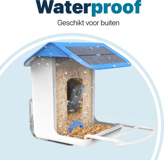 BOME - Vogelvoederhuisje - Camera en Audio - AI Vogelherkenning - Hangend
