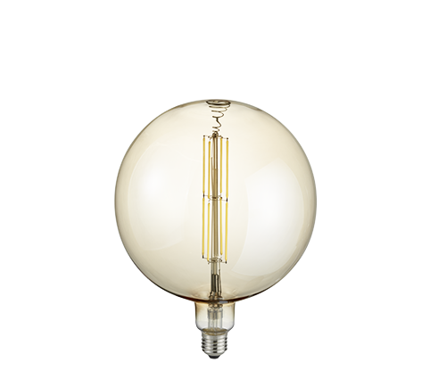 Trio - sierlamp - LED - dimbaar - 8W - 25.000 uur - bruin getint - 26x20 cm
