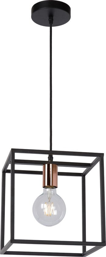 Lucide ARTHUR - Hanglamp - 1xE27 - Zwart