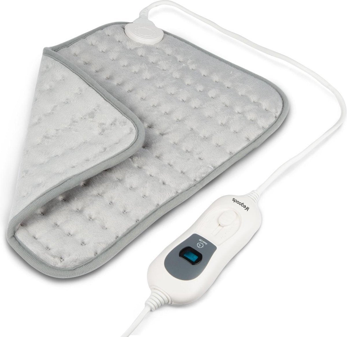 Auronic Warmtekussen - Elektrisch - 40x30cm - Nek en Schouders - Wasbaar - Grijs