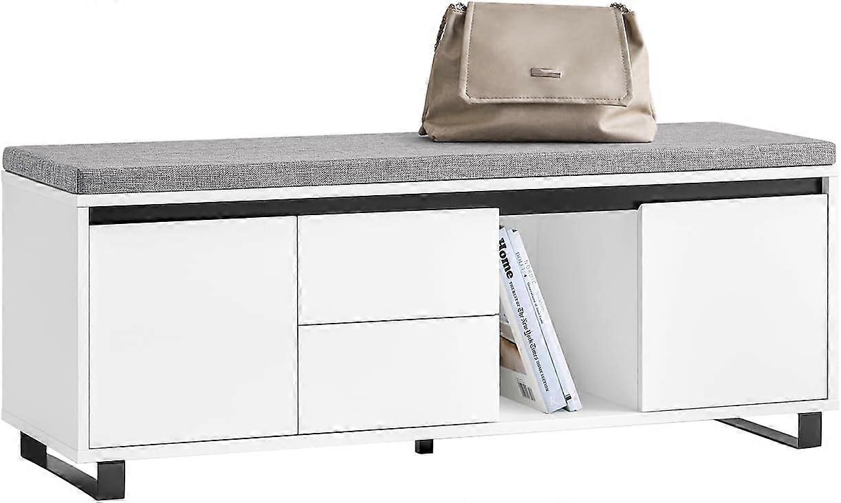 SoBuy Schoenenkast - FSR176-W - MDF - Max. 230Kg - 110x35x42cm - Wit