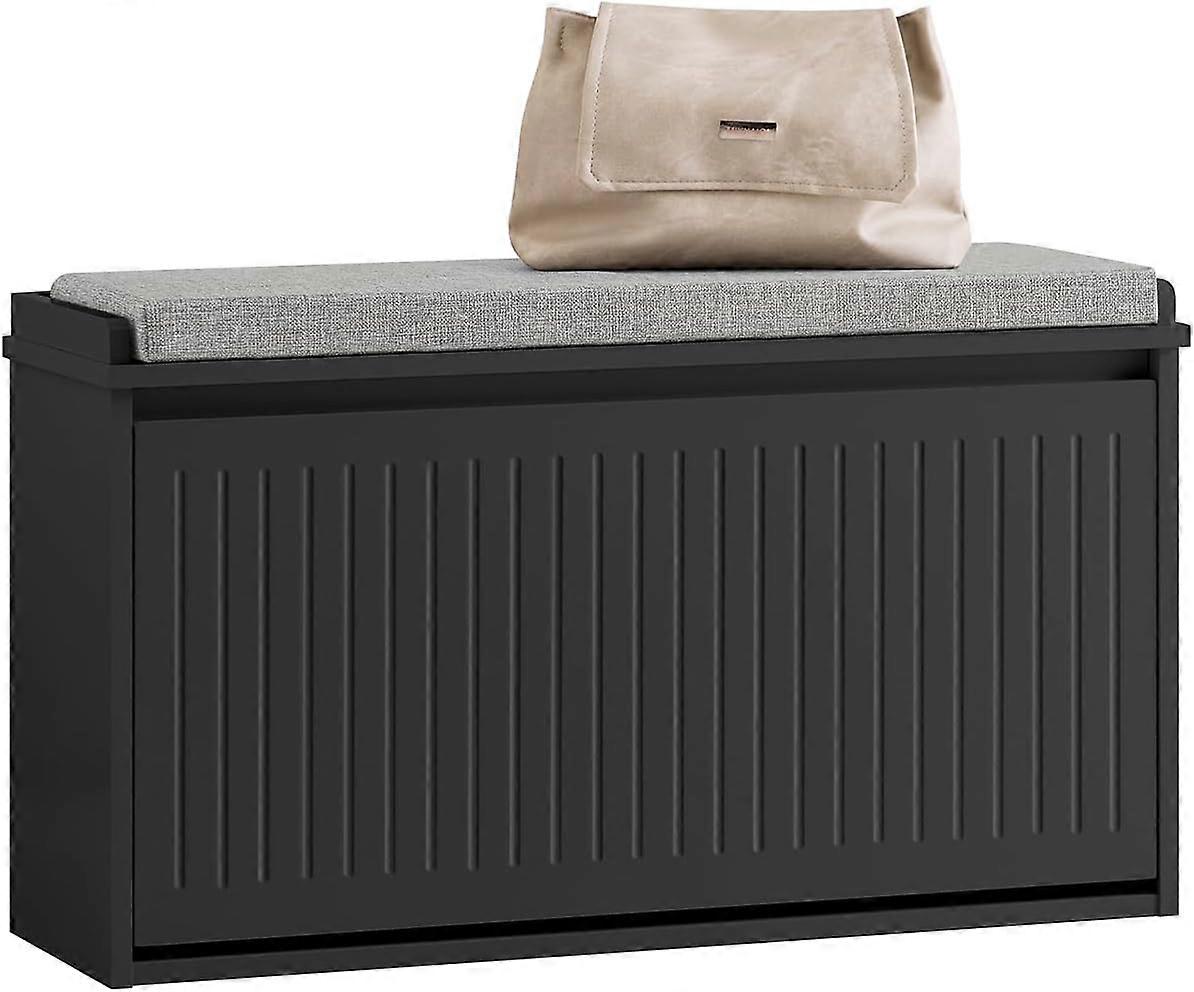 SoBuy Schoenenkast - FSR98-L-SCH - MDF - Max. 155kg - 80x26x45cm - Donker Grijs