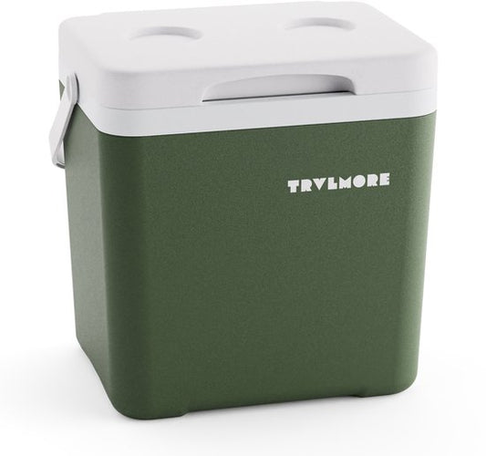 TRVLMORE Koelbox 14L - Frigobox - Inclusief Koelelement - Koelbox Klein - Groen