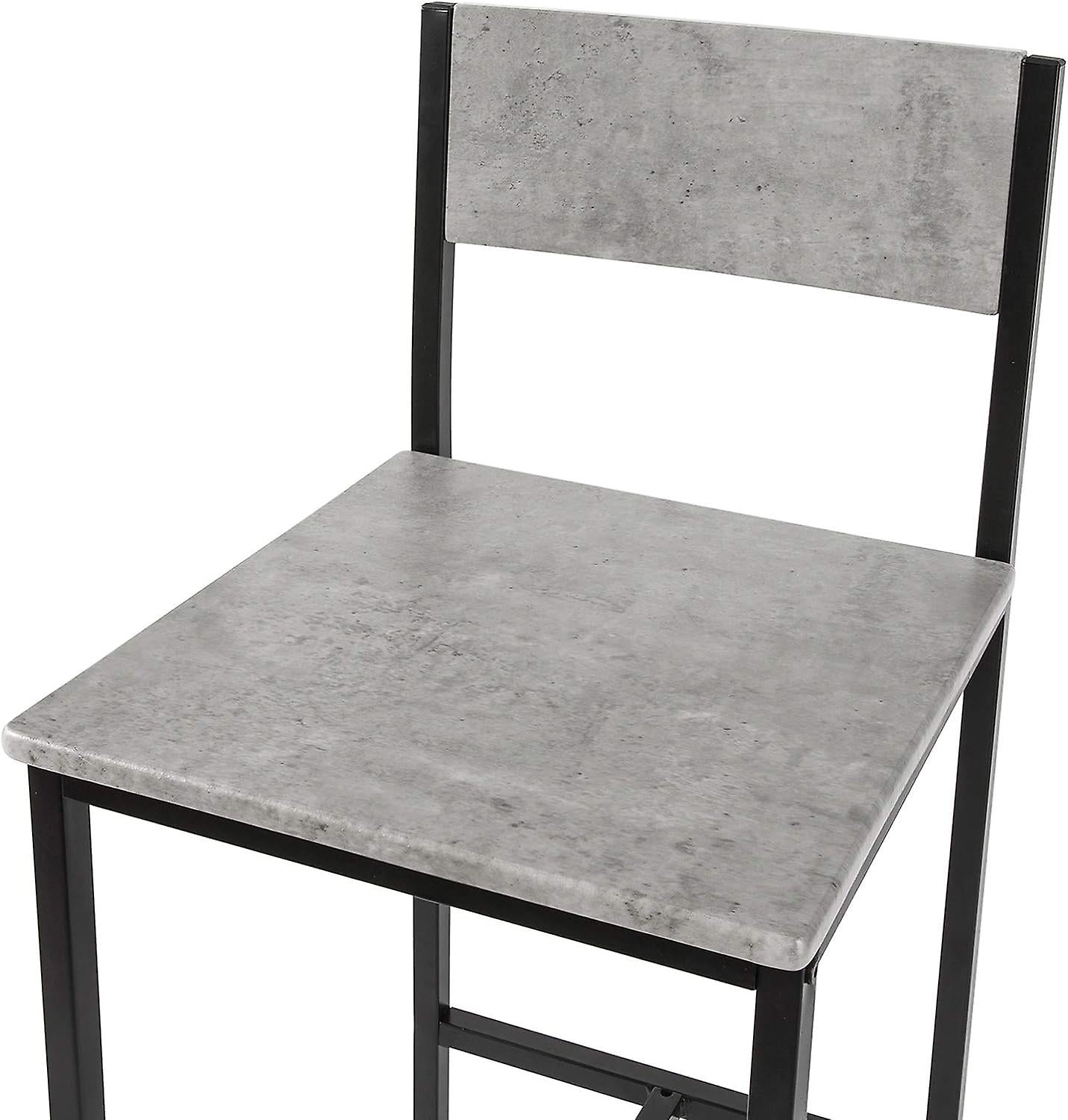 Sobuy Barkrukken - 2 keer - Grijs - 38x40x95 cm.