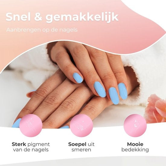 Moods Gellac 6-delige Set - Gel Nagellak - 8ML - Meet me at the Beach Edition - Gellac - Nagels - Gellak Starterspakket - Zomerse Kleuren