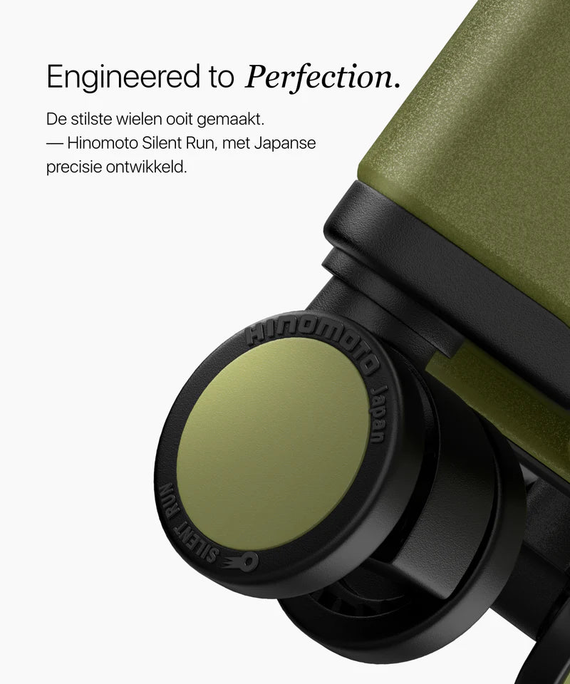 Onyx Hybrid Pro Kofferset Twee Delig Onyx Journey – Voorzien Van Silent Run Hinomoto Wielen En Duits Makrolon Polycarbonaat Body En Geintegreerd Compressiesysteem – Voor Reis En Vakantie – Olive Green Polycarbonaat En Aluminium – 100L En 35L