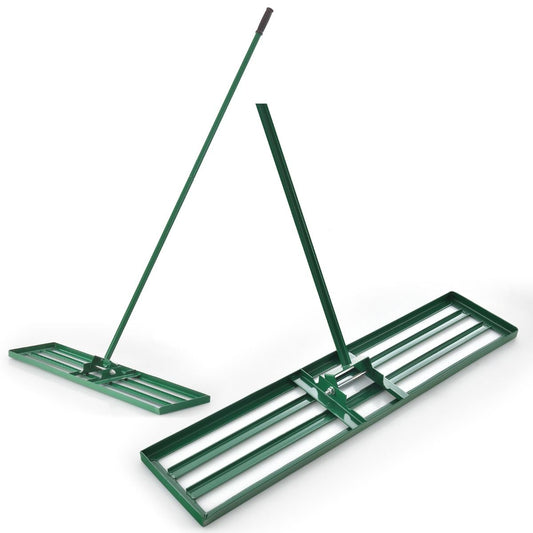 Coast Gazonhark - egaliseerhark met lange steel - ergonomische handgreep - 106 x 25 cm - groen