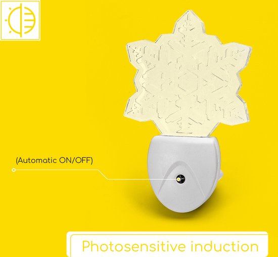 Aigostar 10PXZ - Nachtlampje Kinderen - Stekkerlamp - LED Nachtlampje Stopcontact - Multi Colour - Stopcontactlamp