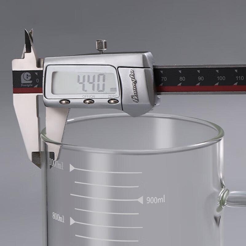 BJ Glazen Theekop met Maataanduiding 1000 ml