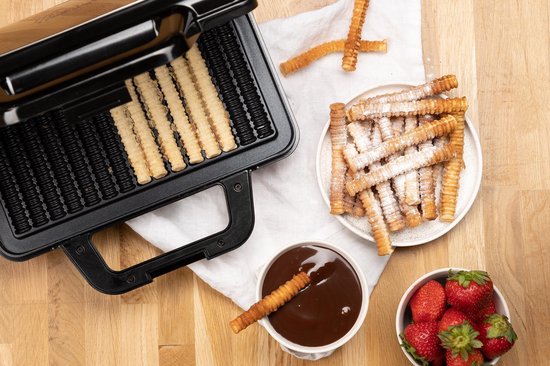 Tristar Wafelijzer - WF-1171 - 1000W - 15 wafelfrietjes - Anti-aanbaklaag - PFAS-vrij