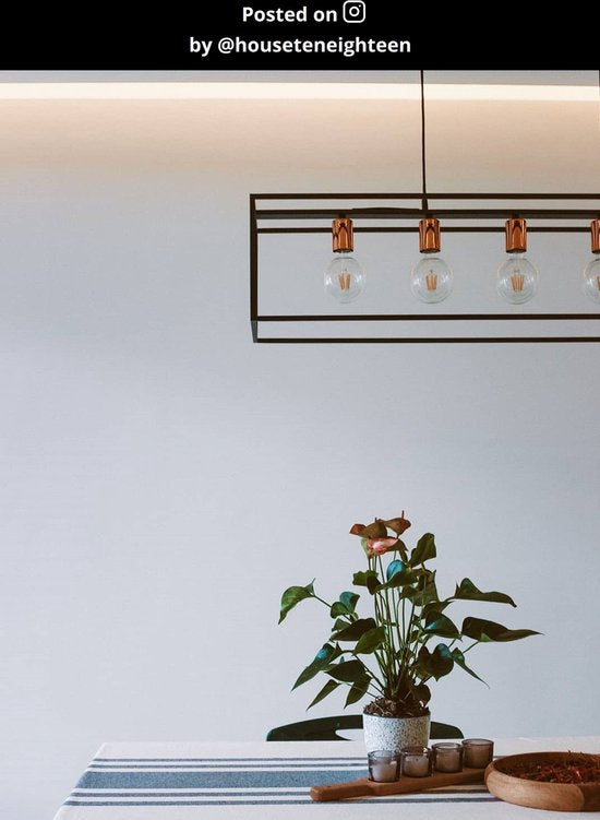 Lucide ARTHUR - Hanglamp - 5xE27 - Zwart