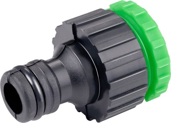 Kinzo Flexibele Tuinslang 20M - Incl. Opzetstuk - Sproeikop met 7 Spraystanden - Kunststof - Groen/Grijs