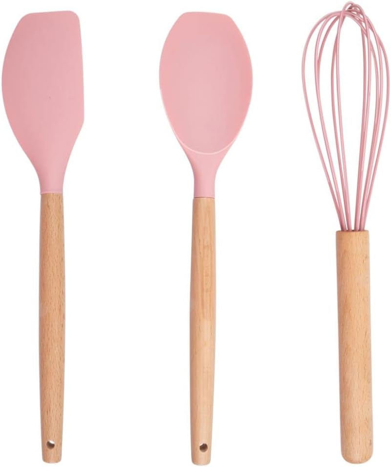 Alpina Keukengerei Set 12-delig - Siliconen - Roze