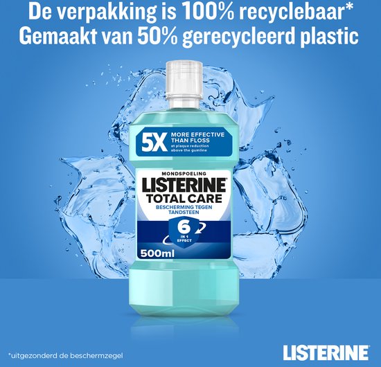 Listerine Total Care Bescherming Tegen Tandsteen 500 ml