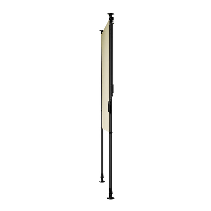 Juskys Verticaal Balkonscherm 120x310 cm - Beige – Waterafstotende en in hoogte verstelbare zon- en privacybescherming