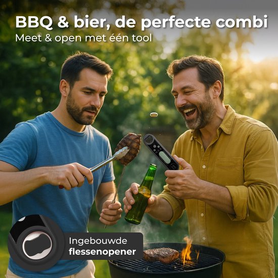Nuvance Vleesthermometer - BBQ Accessoires - Digitale Thermometer - Kook - voor Keuken, Oven, Kern, Voedsel & Suiker
