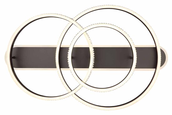 Globo - plafonniere - Grouni - nikkel - metaal - plafonnière - LED - 67314-75