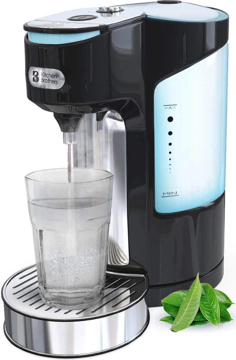 KitchenBrothers Heetwaterdispenser - 2L - 3000W - RVS /Zwart