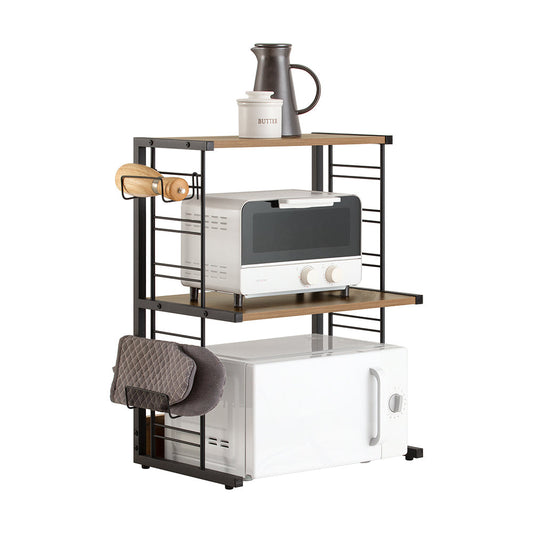 SoBuy Magnetronkast -  Keukenrek - Ovenkast - 2 Laags - 60 x 36 x 72 cm - 40kg Draagvermogen