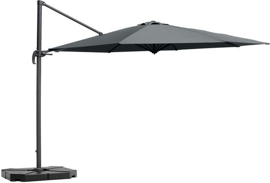 Feel Furniture - Luxe Parasol - Roma 4 x 4 Meter Octagon - Donkergrijs