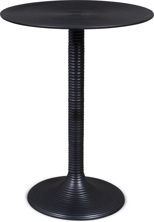Bold Monkey Hypnotising zwarte bijzettafel - Rondvormig - 37x37x48cm - 3.35 kg - Rondvormig
