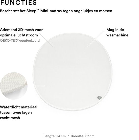 Stokke® Sleepi™ Mini Matrasbeschermer V3