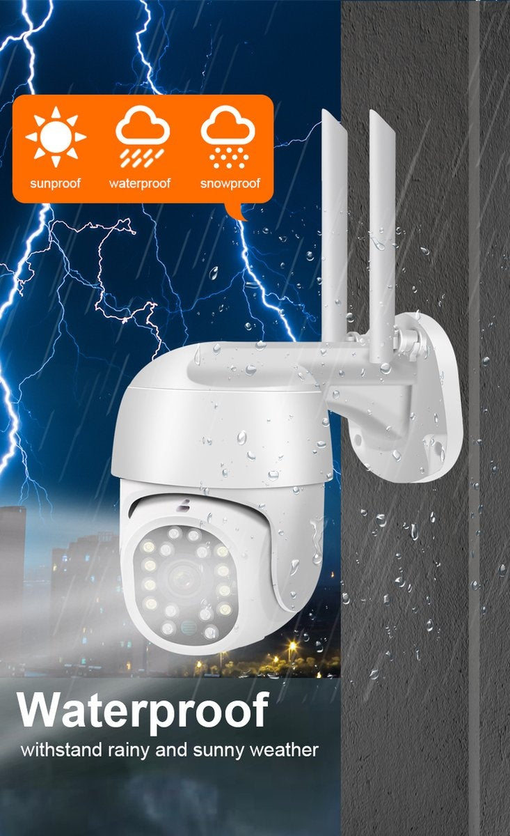 Fuegobird  Y17  Smart Waterdichtheid IP66 IP camera - buiten - draai- en kantelbaar - Ondersteuning 2.4G/5G WIFI - 3MP - PTZ IP Camera