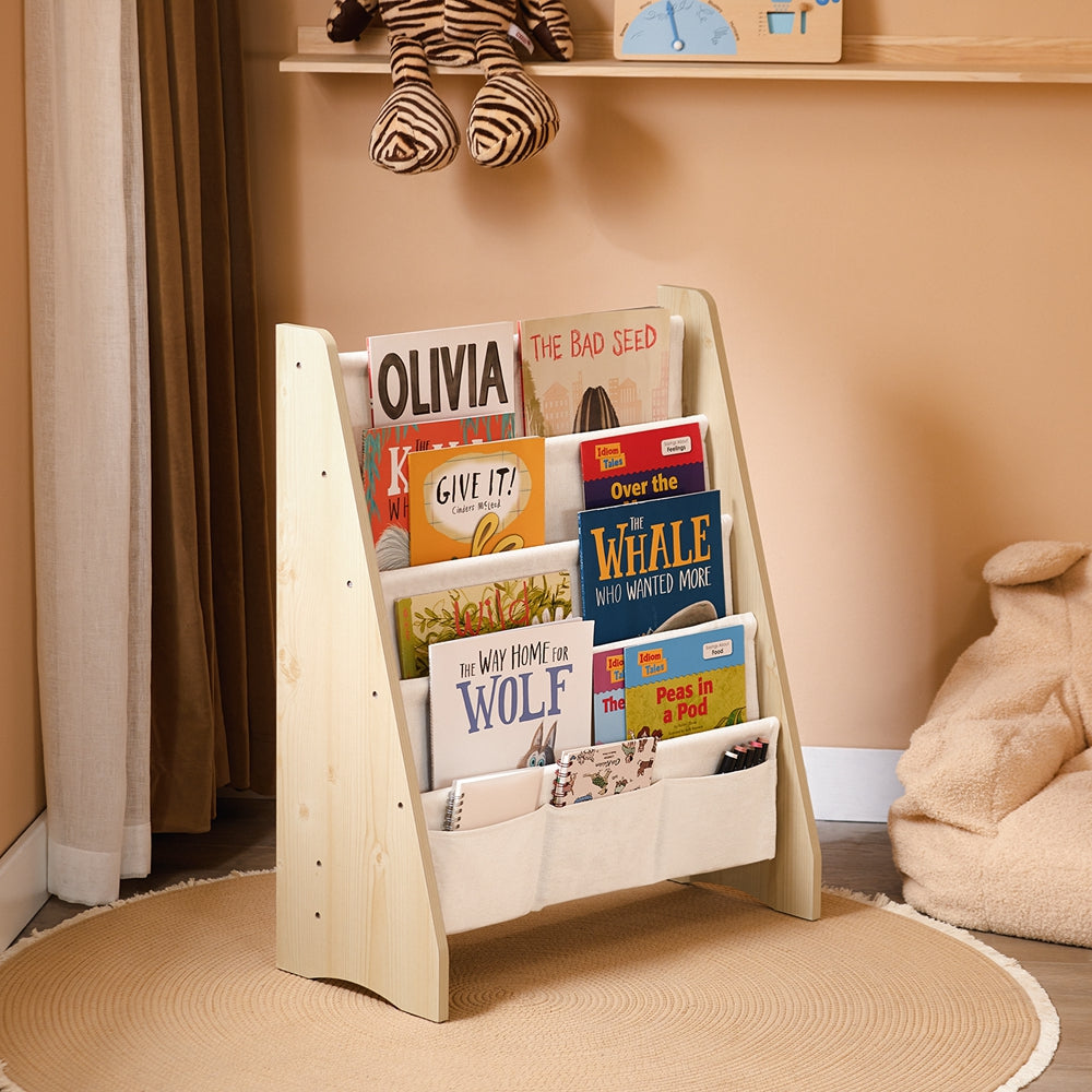 SoBuy KMB50-N Kinderboekenkast – Compact en Stijlvol Opbergen voor de Kinderkamer